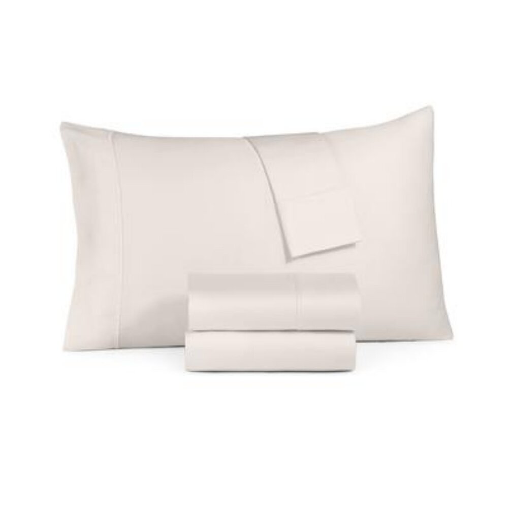 *SALE* Haven 350 Thread Count 4 Pc. Sheet Set, Queen Bedding Ivory 5168